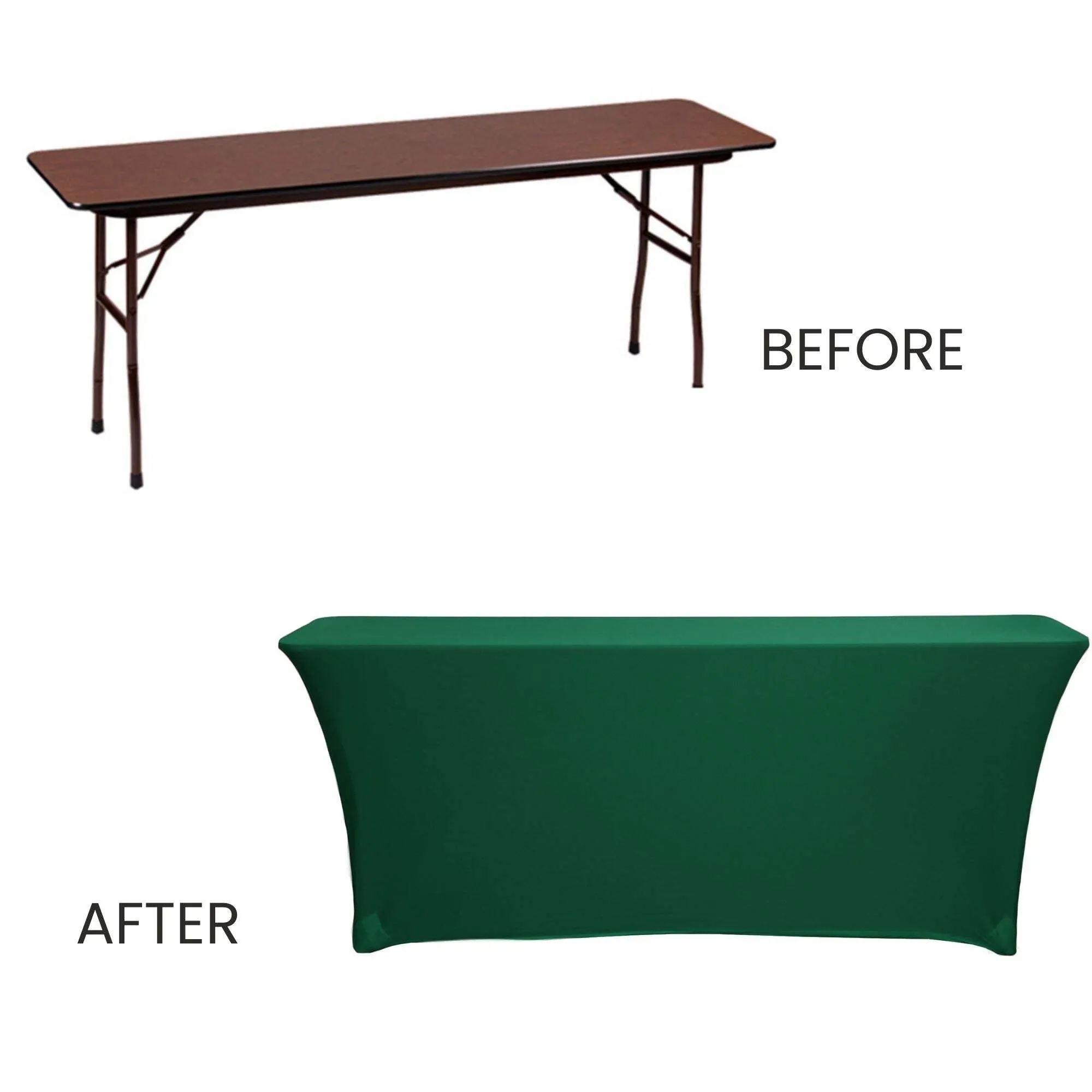 Rectangle Tablecover Green Spandex