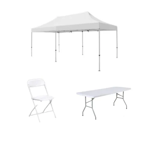 10x20 Tent with Tables and Chairs (Party under a tent package)