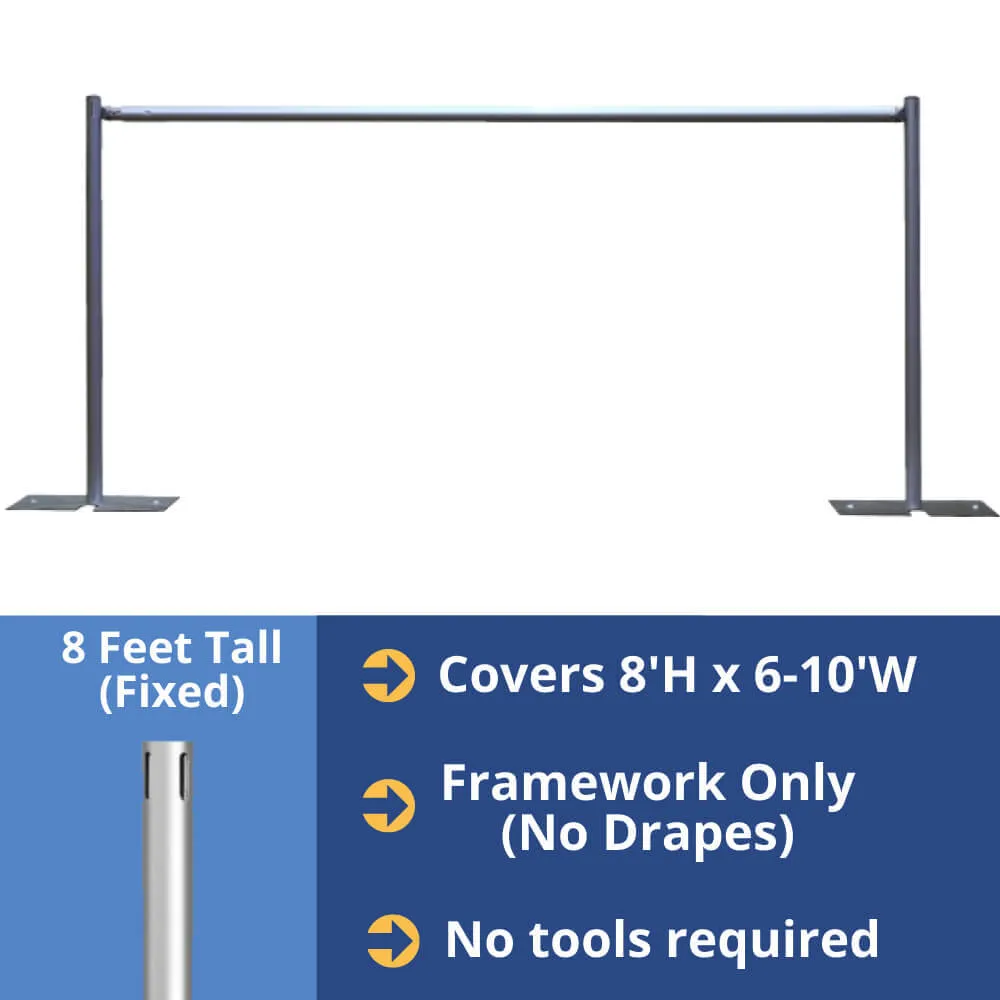 Pole and Drape (8ft high)