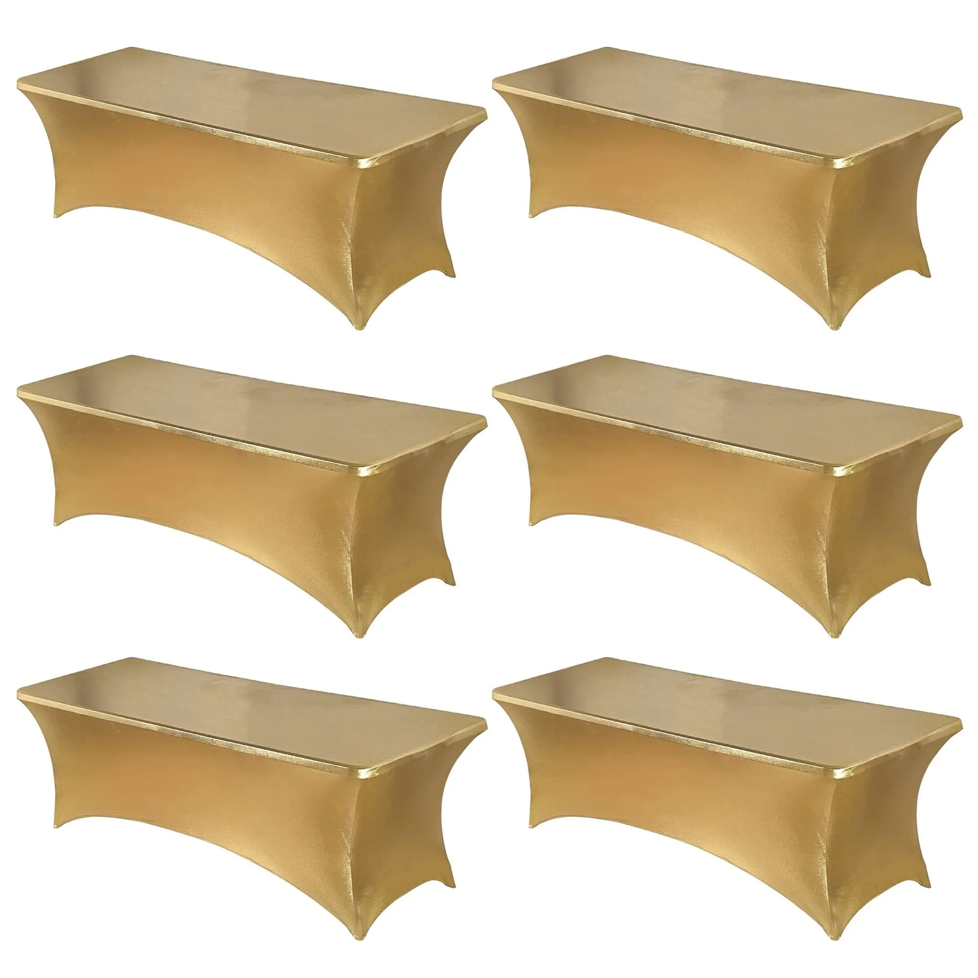 Rectangle Tablecover Gold Spandex