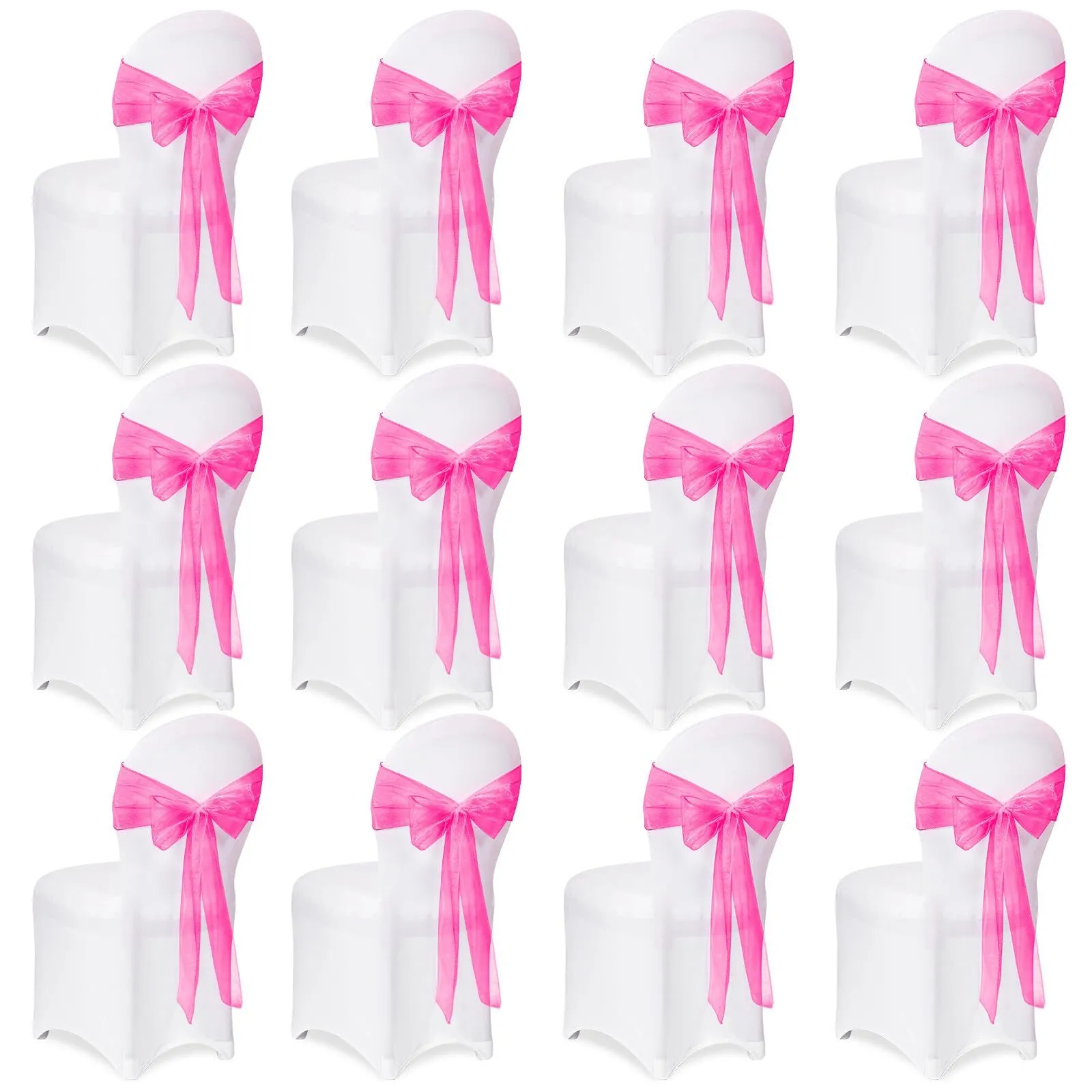 Chair Sashes Pink Ribbon