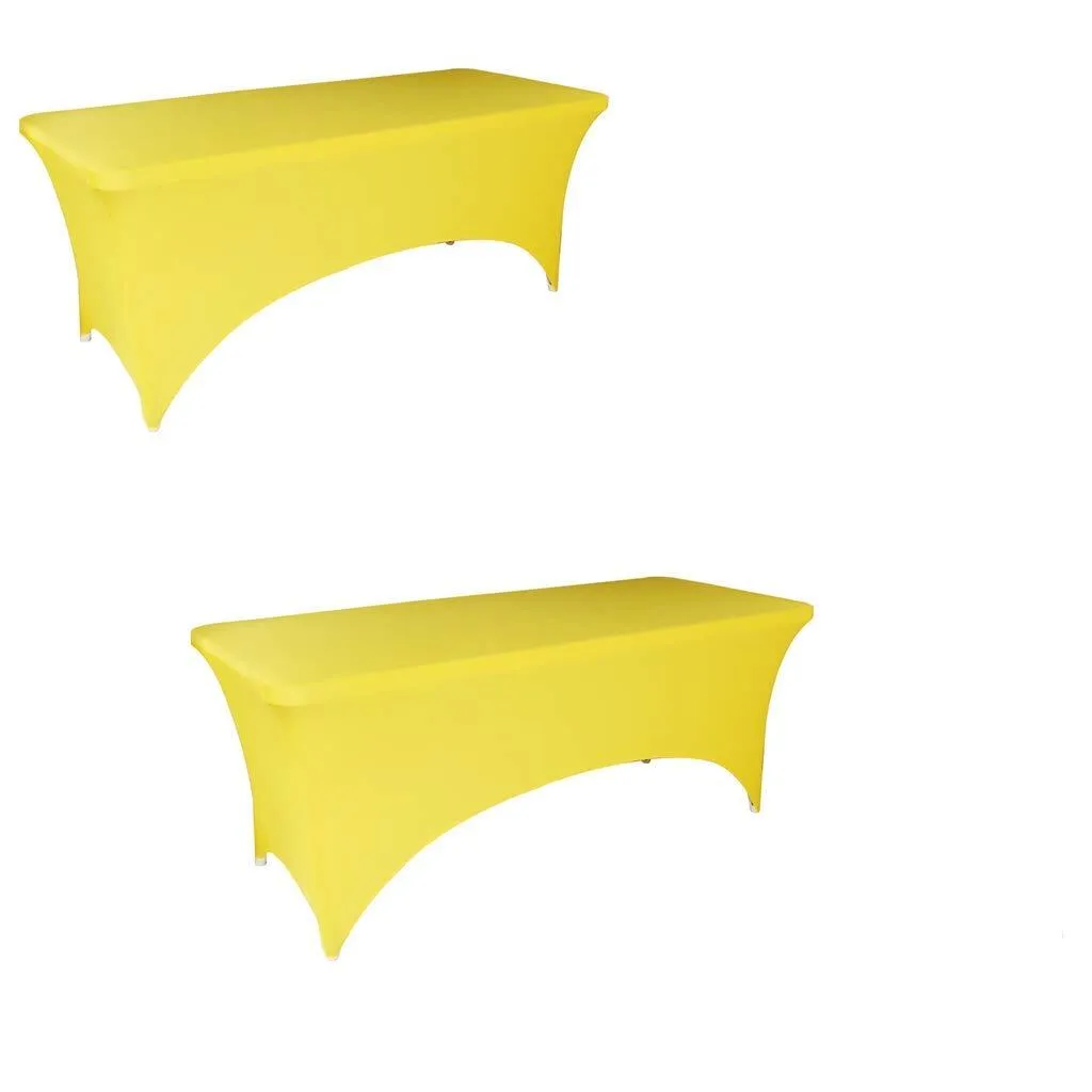Rectangle Tablecover Yellow Spandex