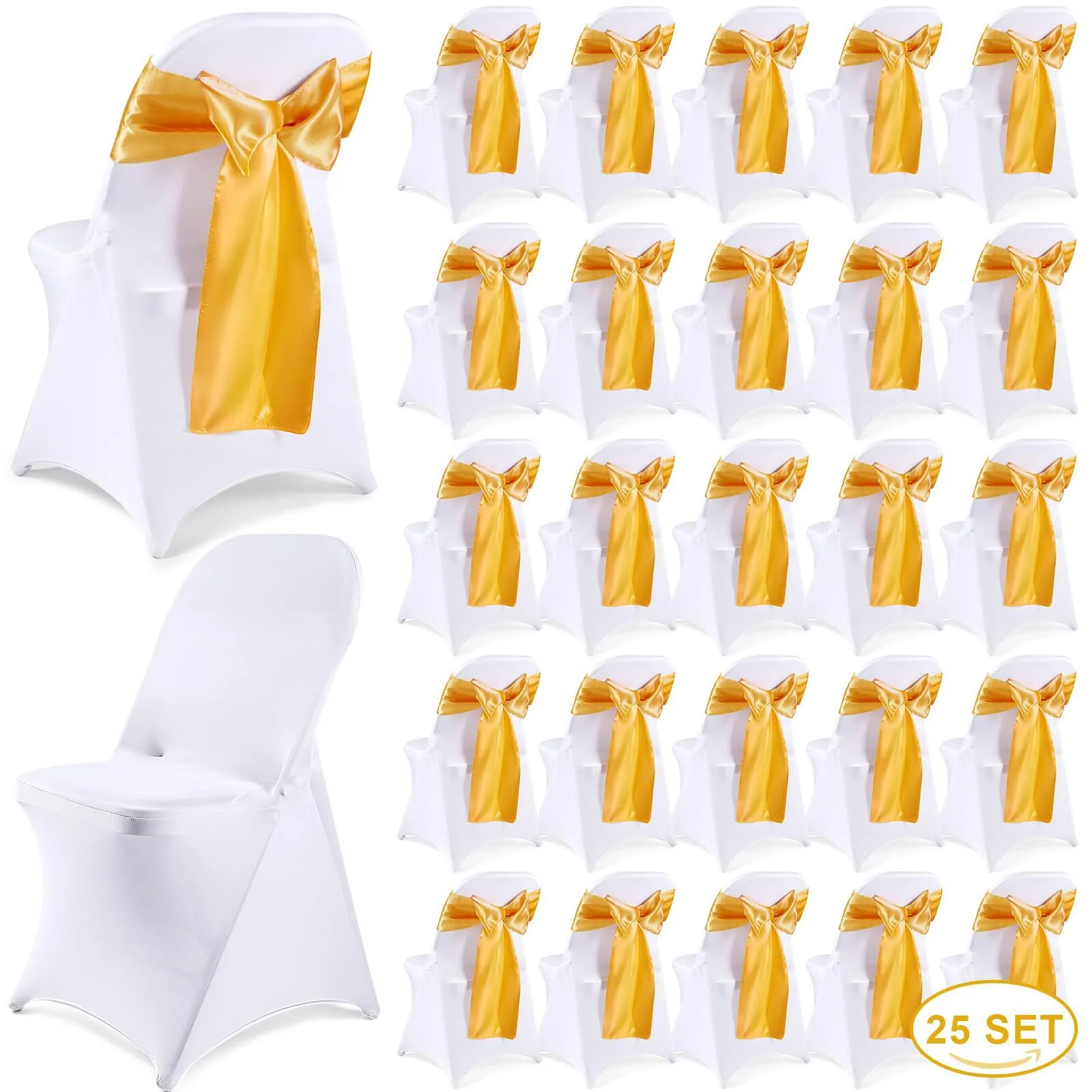 Chair Sashes Gold Ribbon