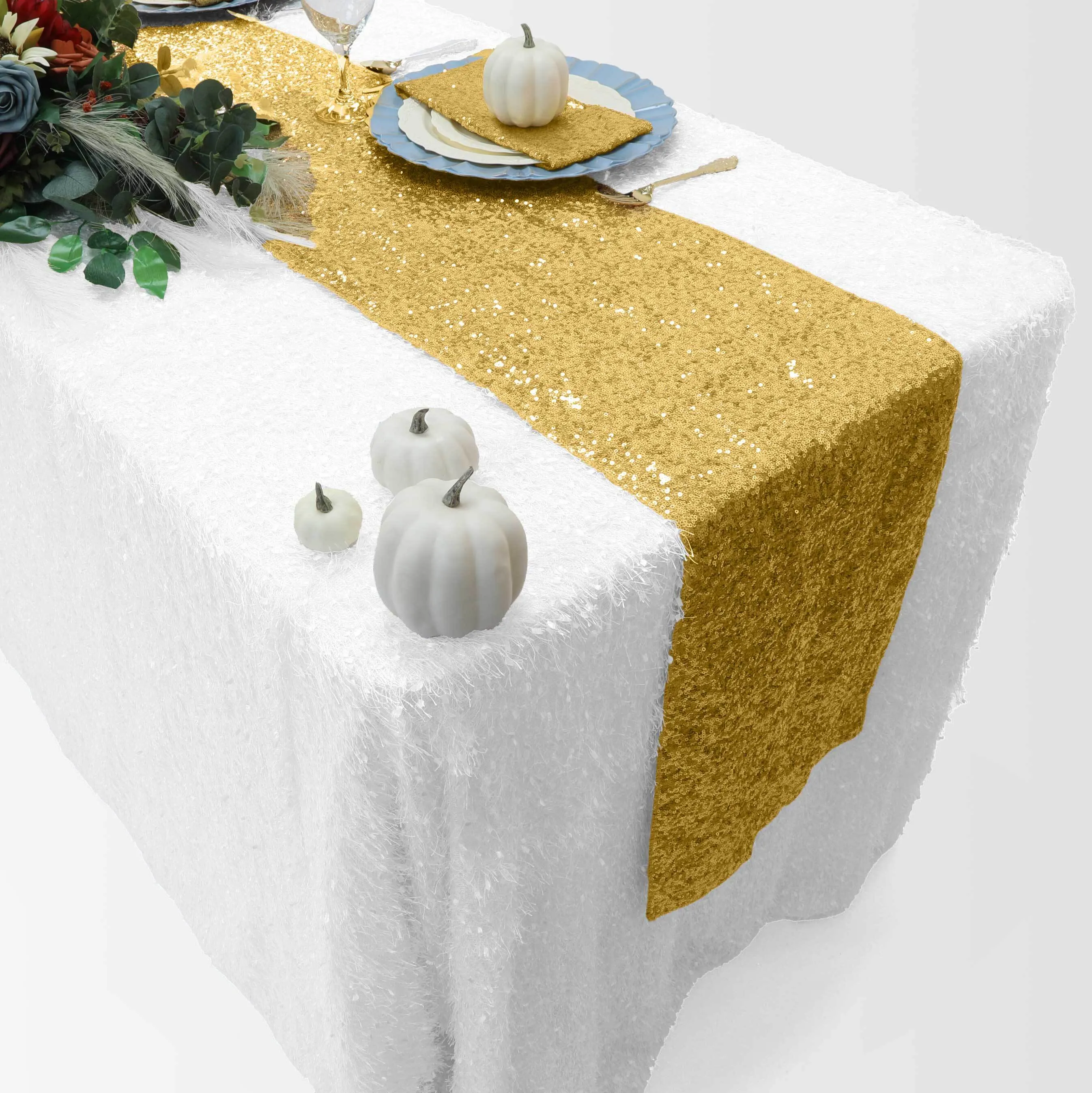 Table Runners Gold Glitter