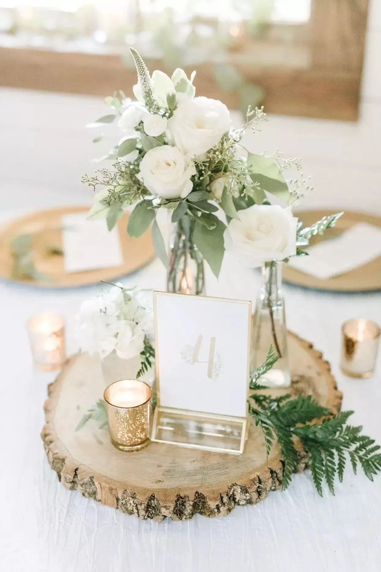 Wood Centerpieces