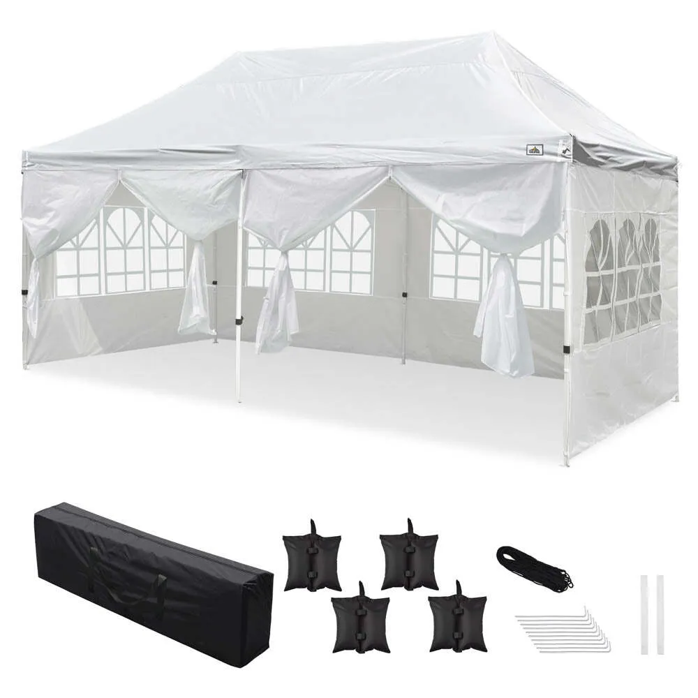 Canopy Tent Side Walls (Windows and Solid Walls) Set of 4