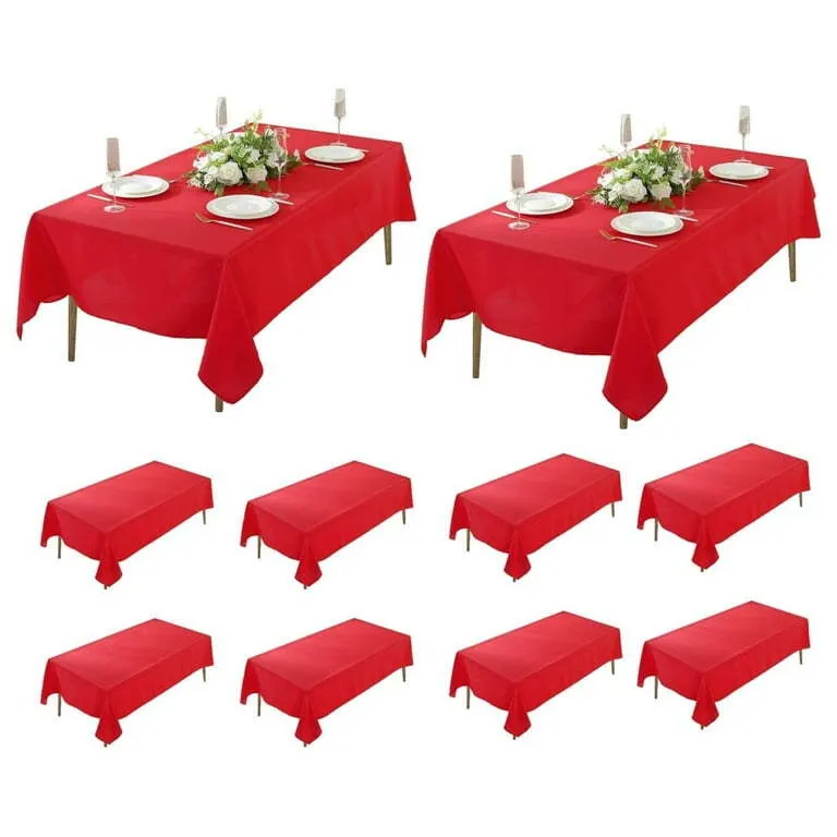Rectangle 4ft Tablecover Red