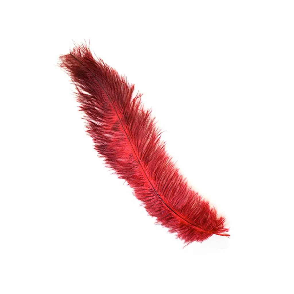 Red Ostrich Feathers (50)