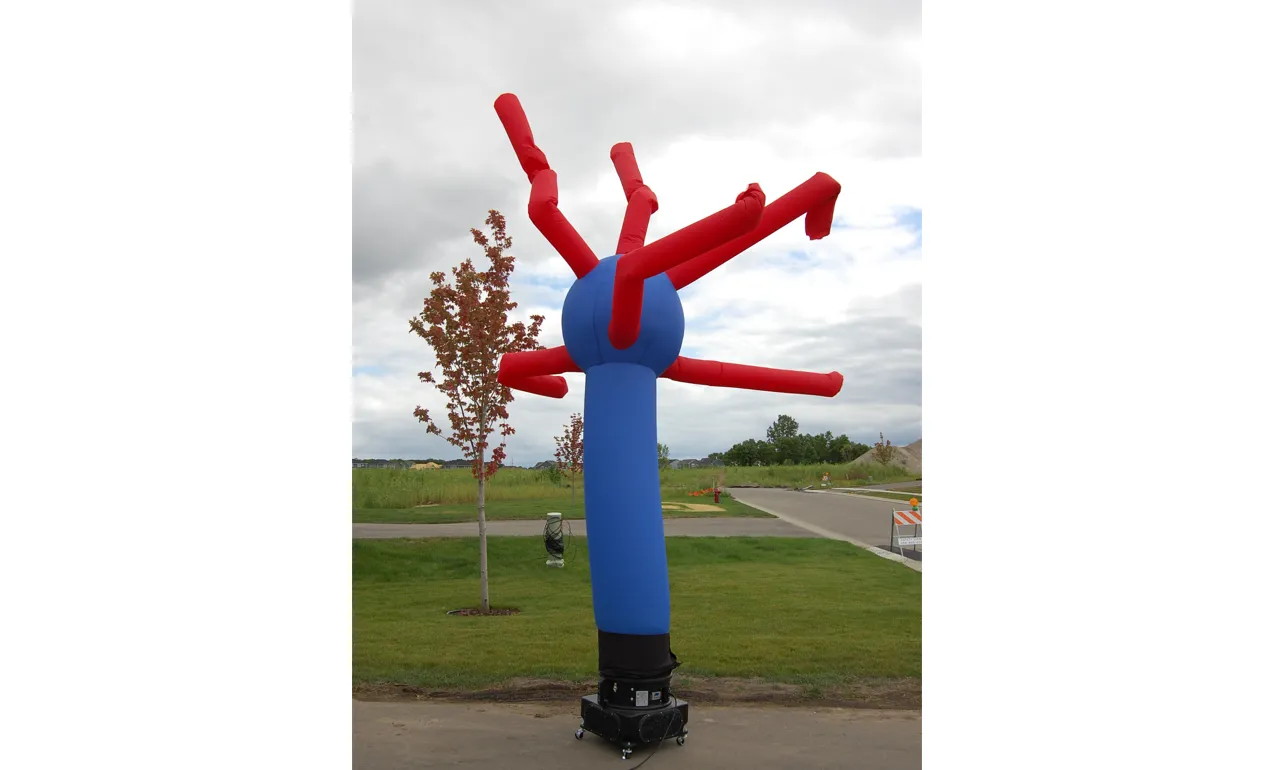 Sky Dancer Blue One Legged with Red Limbs