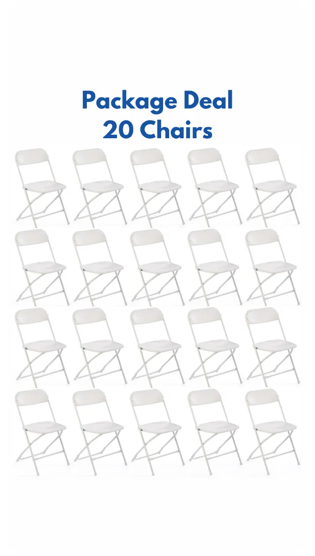 20 White Chair Package