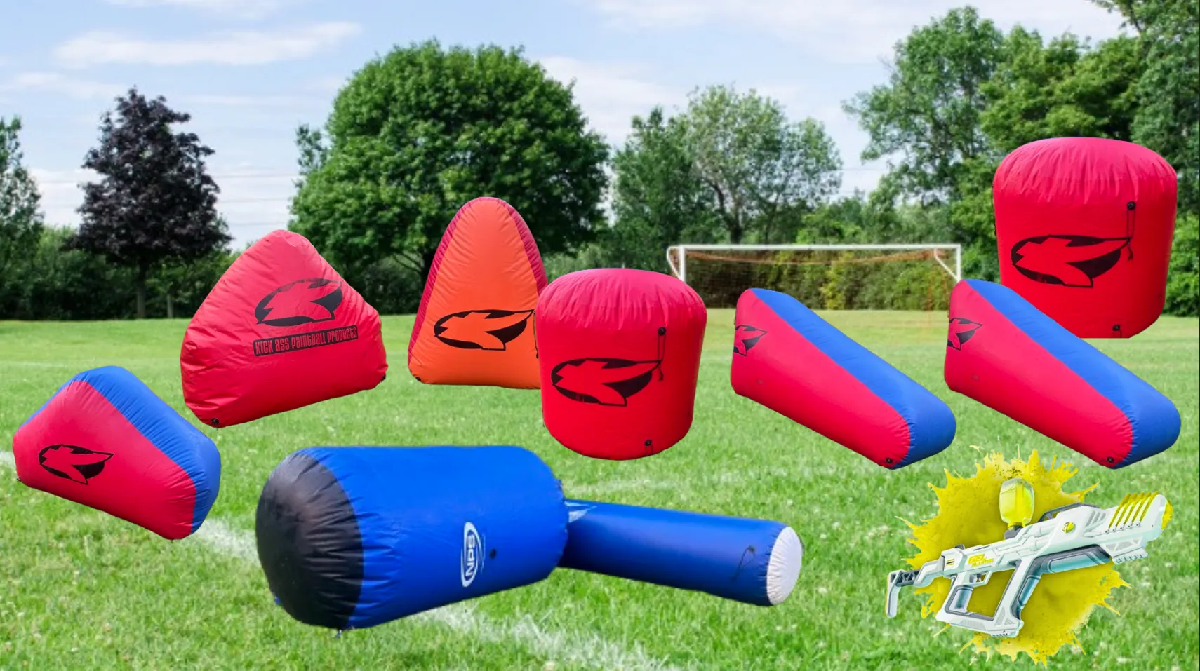 Rental: (4 HOURS) — 9 BUNKER MOBILE GEL BLASTERS WITH ATTENDANT