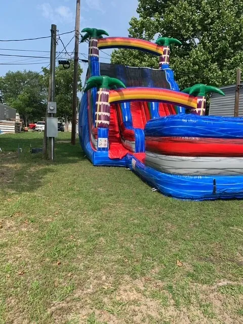 Dual Lane Water Slides