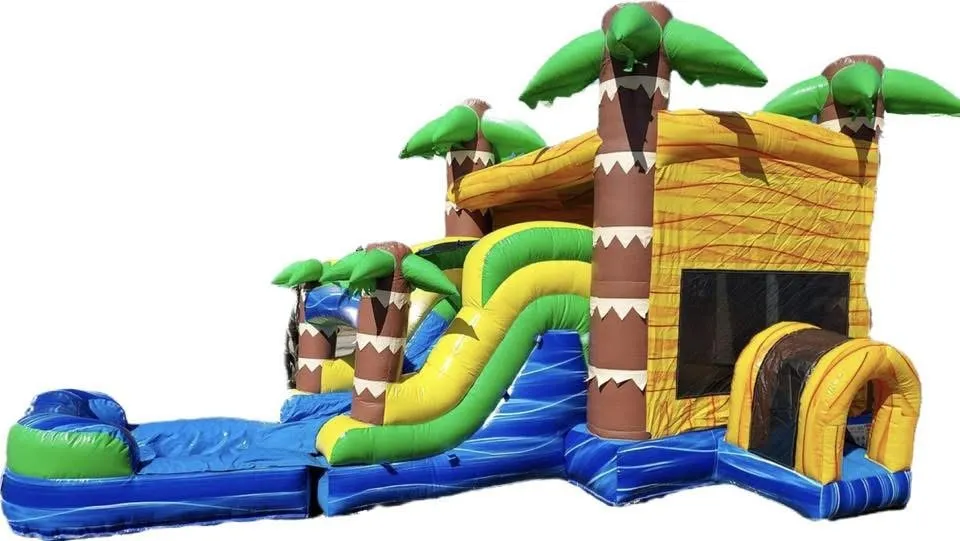 Jungle Combo Moonwalk/ Waterslide