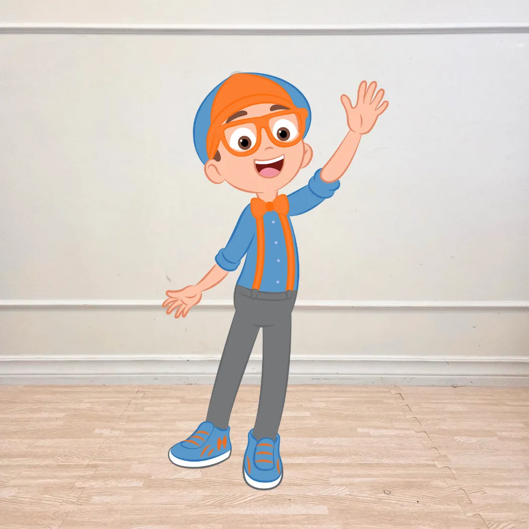 Blue Teacher Cut Out