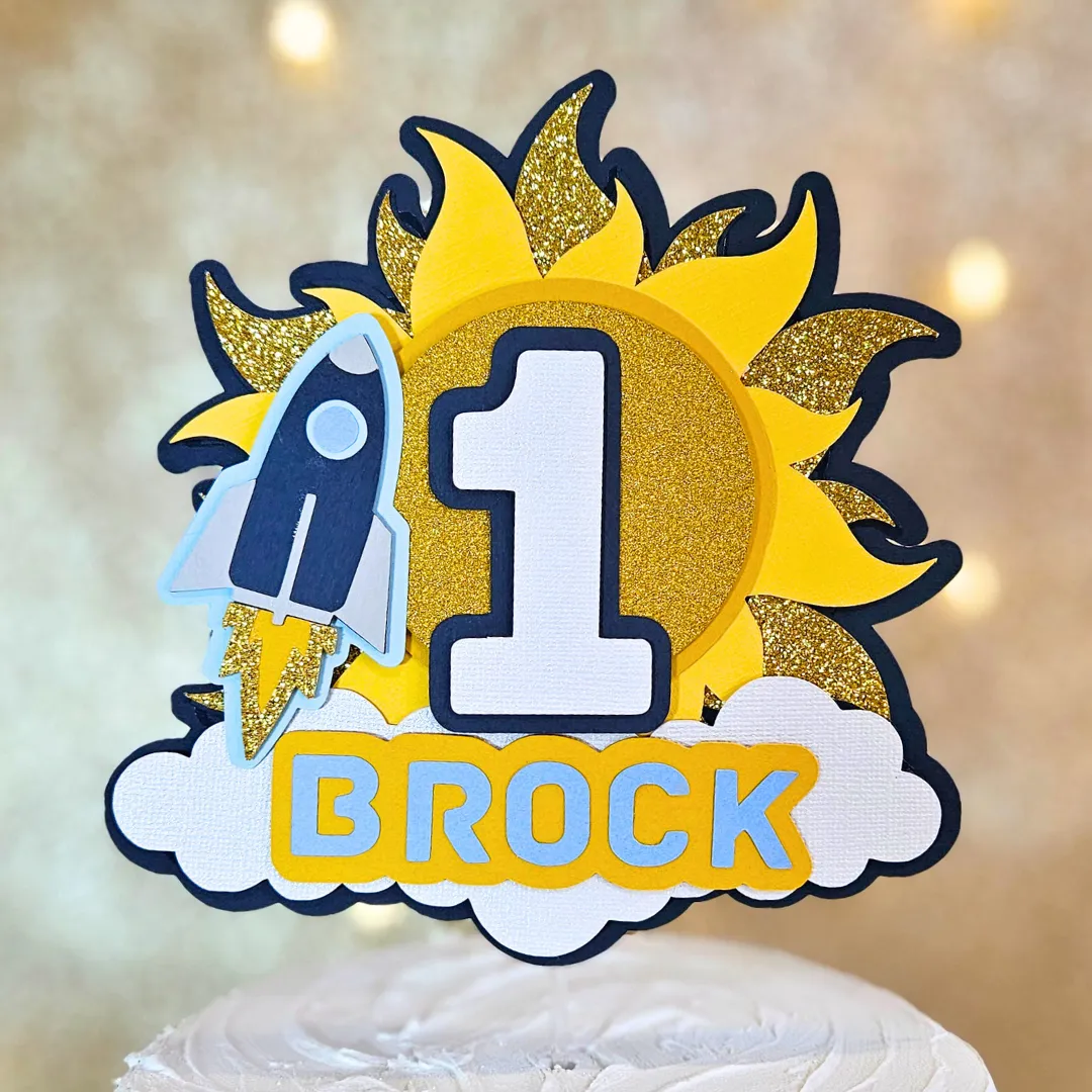 Space Cake Topper