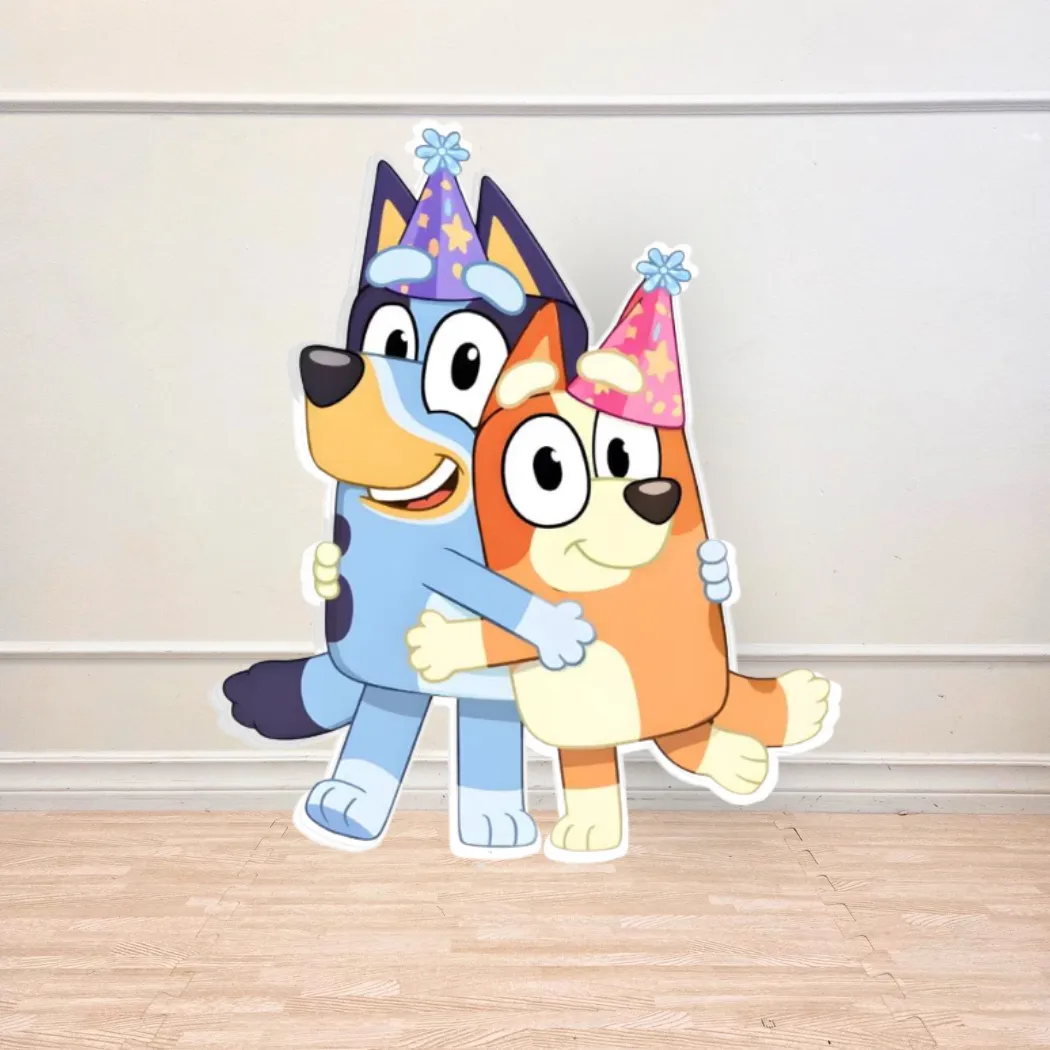 Dog Siblings Birthday Cutout