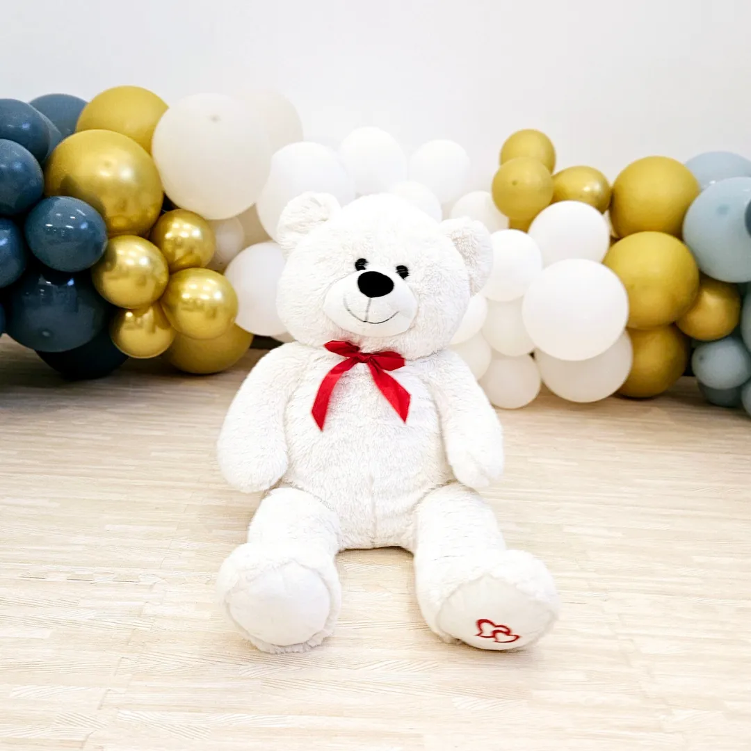 Medium White Bear Plushie