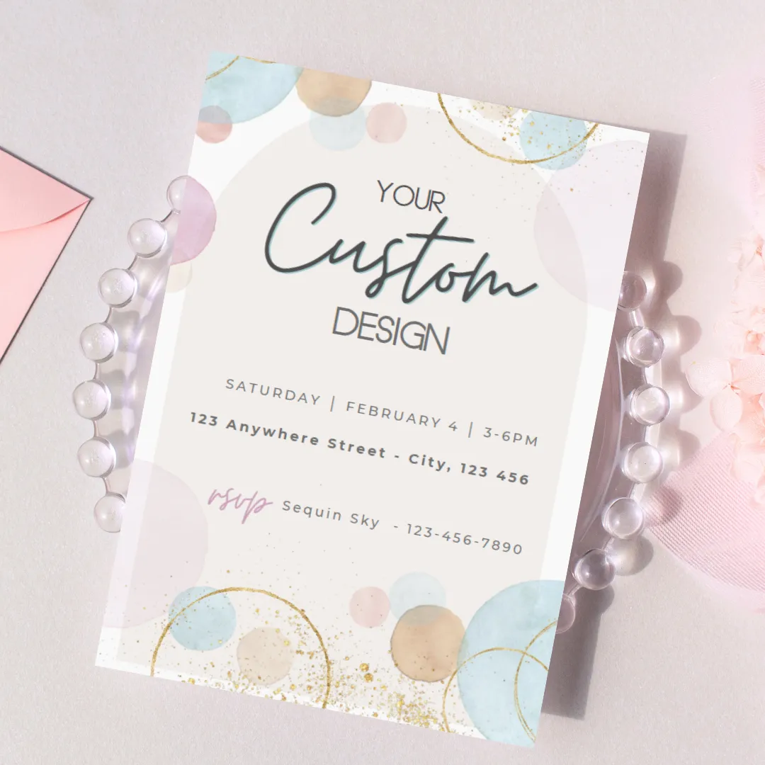 Custom Party Invitation Deposit