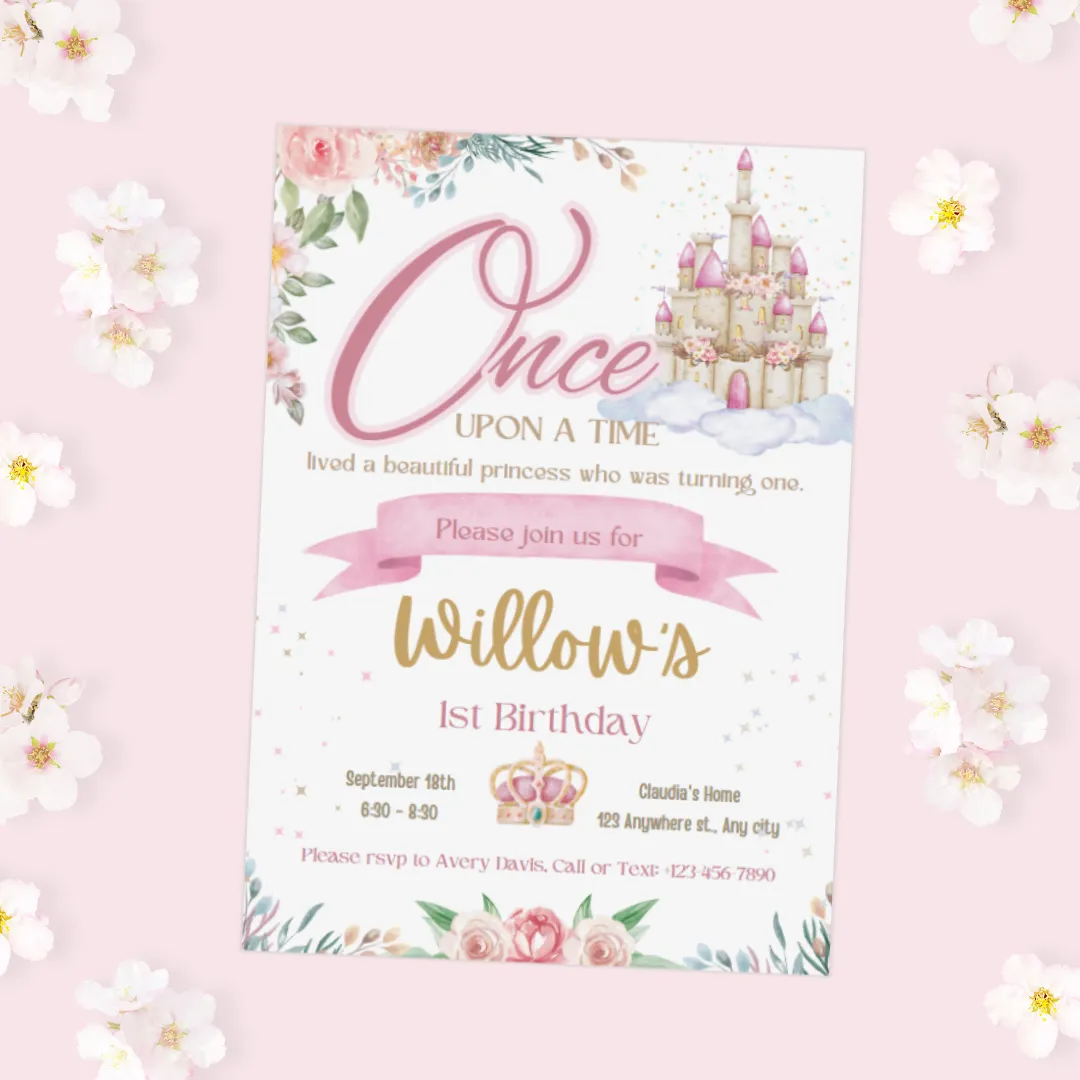 Fairytale Party Invitation - Once Upon A time