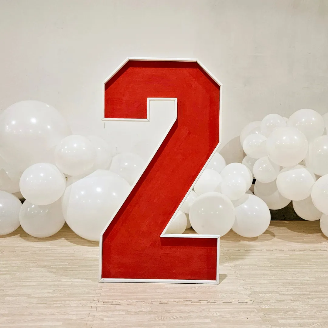 Marquee Number 2 Red