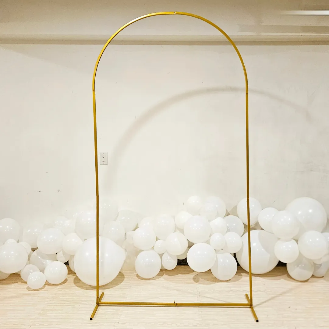 Gold Backdrop Arch 7ft