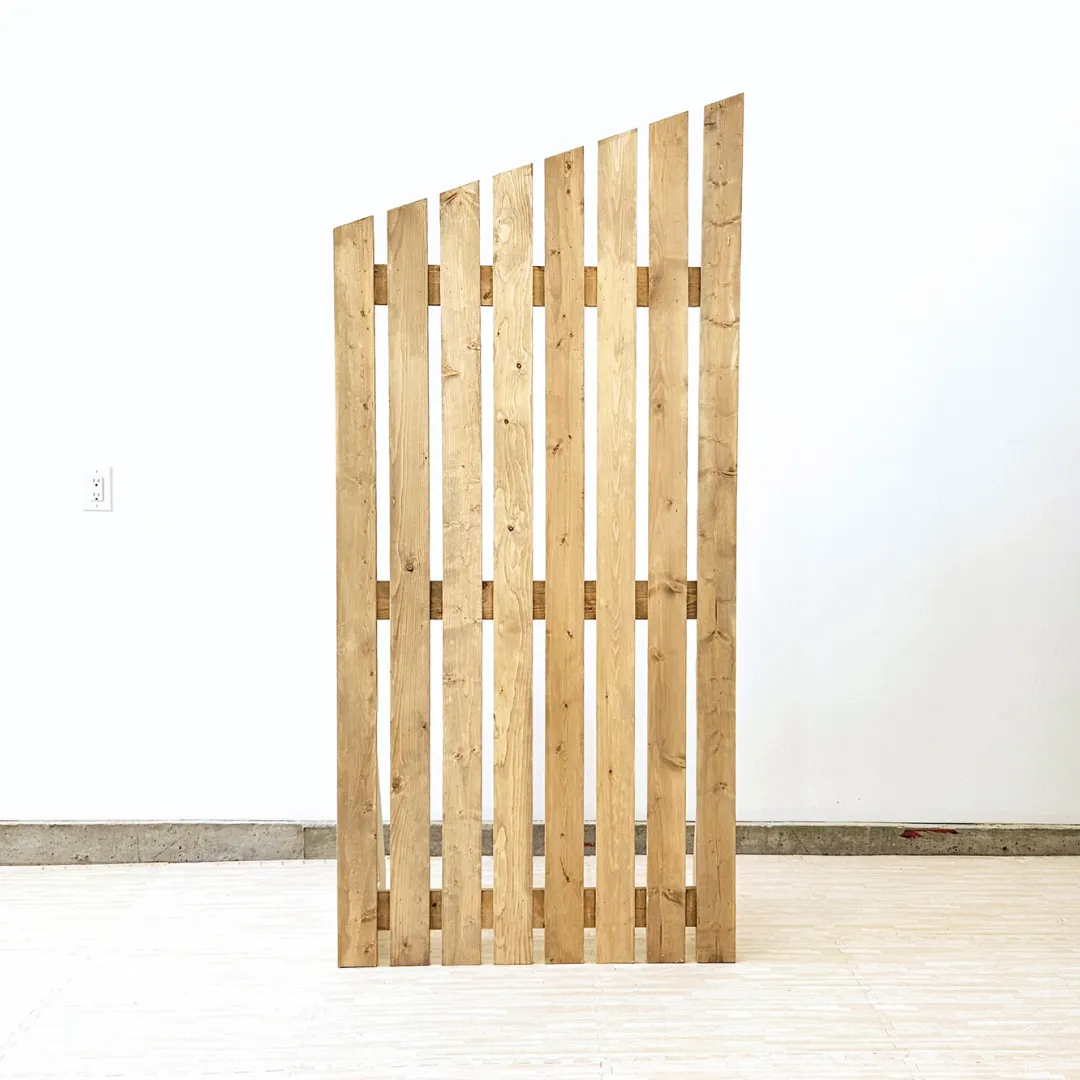 Wooden Panel Asymmetrical Backdrop