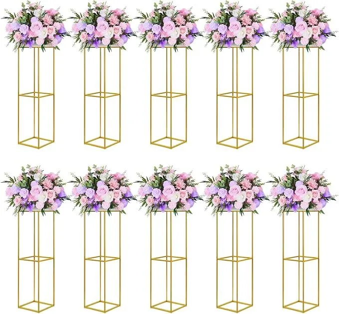 Metal Flower Stand (Gold)