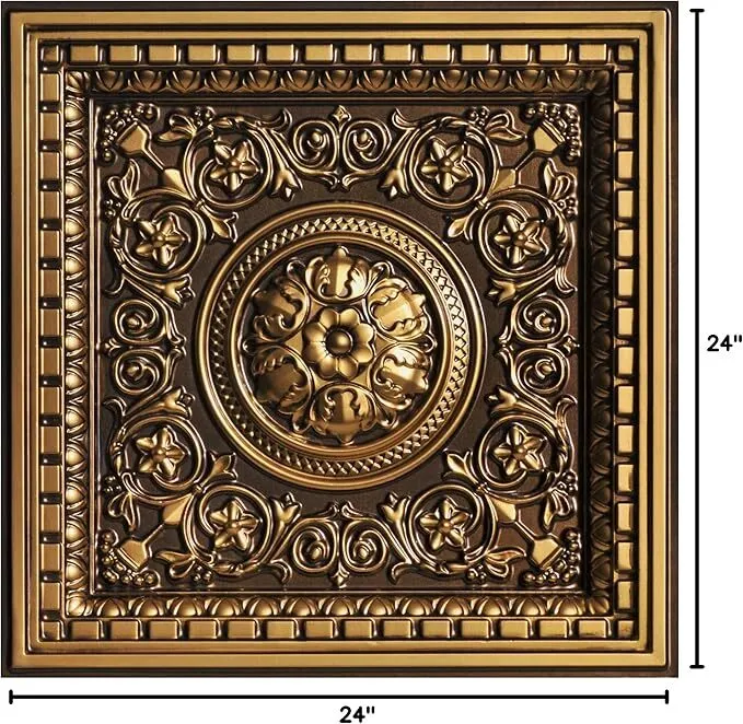 Antique Gold Decor Panel (2 x 2 Feet)