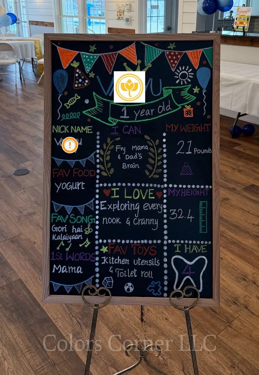 Handmade Custom Sign Board for Birthday and House Warming