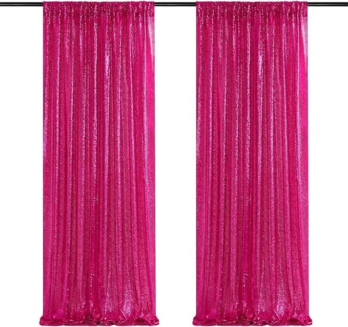 Sequin Backdrop Curtain Set (Cloth)