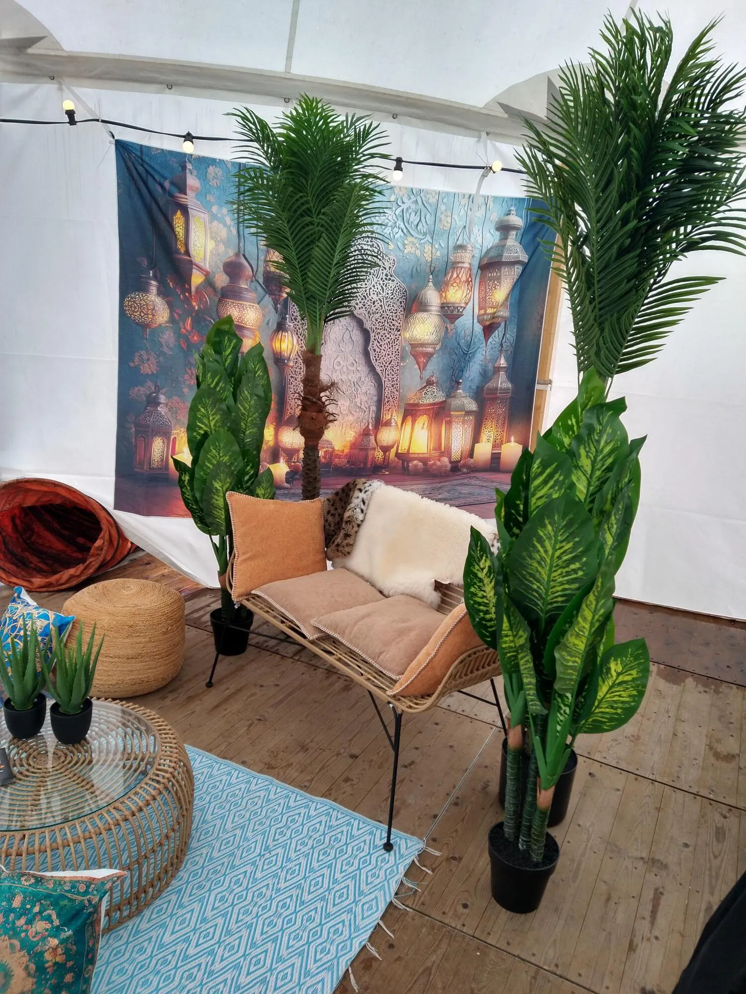  Feestplan Green kunstplanten en bloemen