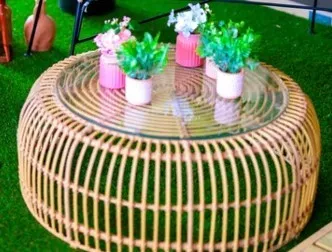 Lounge tafel of poef bohemien