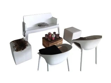 Lounge corner style white