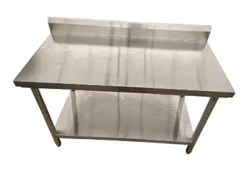 Mini inoxtafel afmetingen 1m30 lengte - 65cm diepte - 85 hoogte