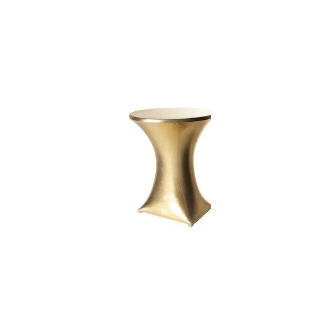 Receptietafel met stretchhoes goud
