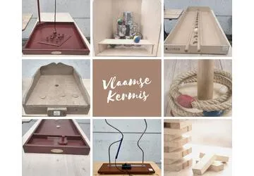 Volksspelen pakket mix van verschillende spelen 8 stuks