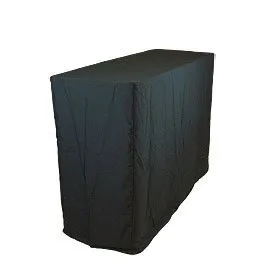 Hoge biertafel met zwarte doek 1m60 op 60cm hoogte 110cm