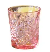 roze glas vintage