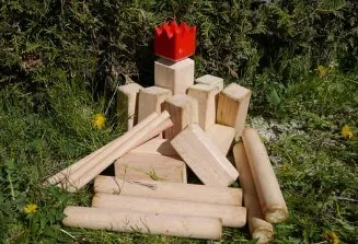 Kubb spel hout