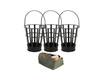 Vuurpakket Cosy fire 3 stuks + houtbloktas 