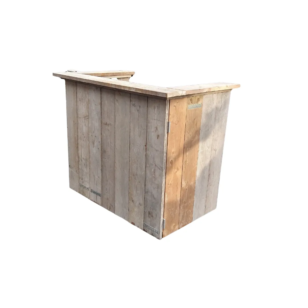 Bar modulair in steigerhout 