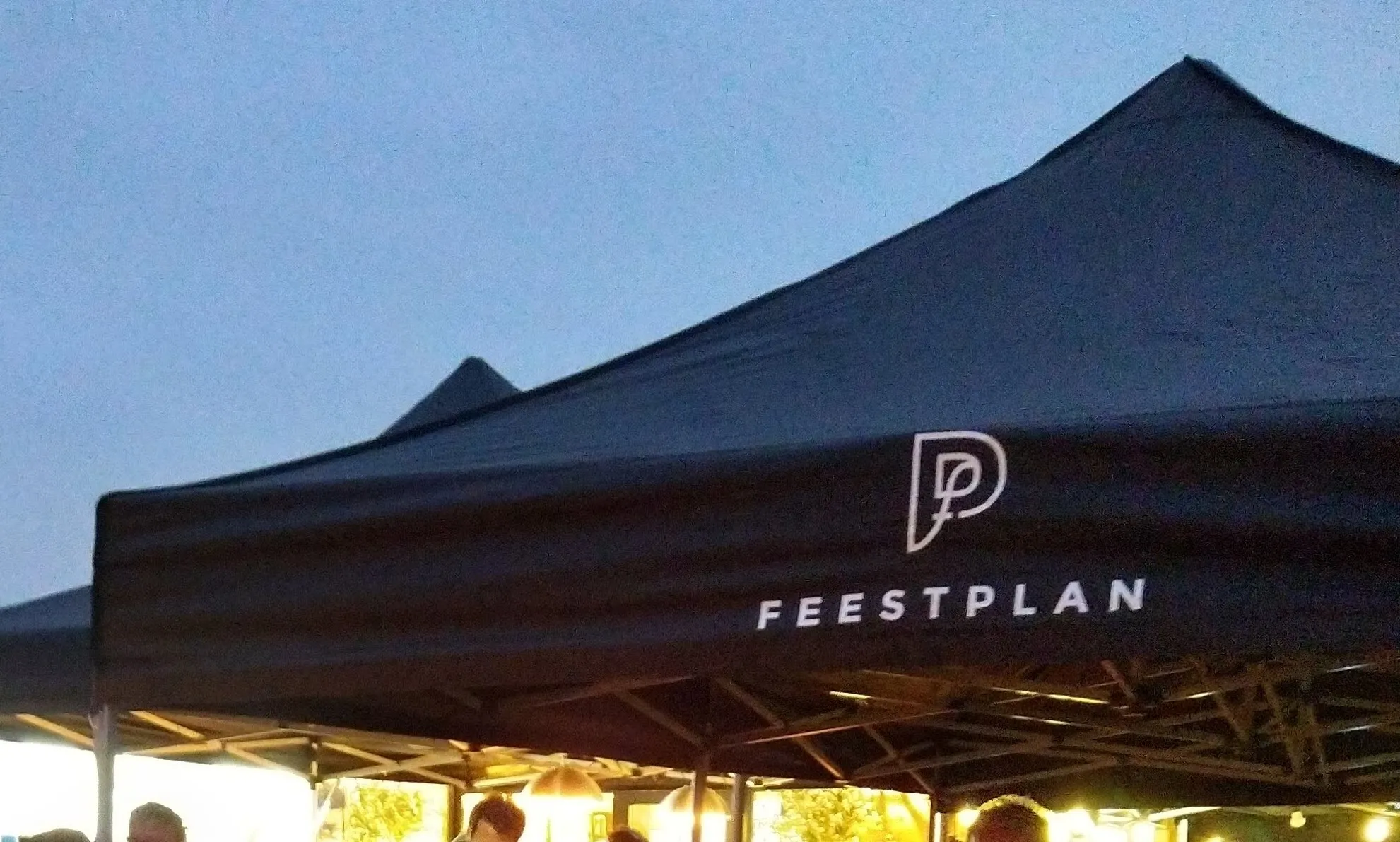 Vouwtent promo zwart 3 x 6 met zijwanden