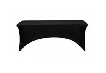 Zwarte stretchhoes met bankettafel