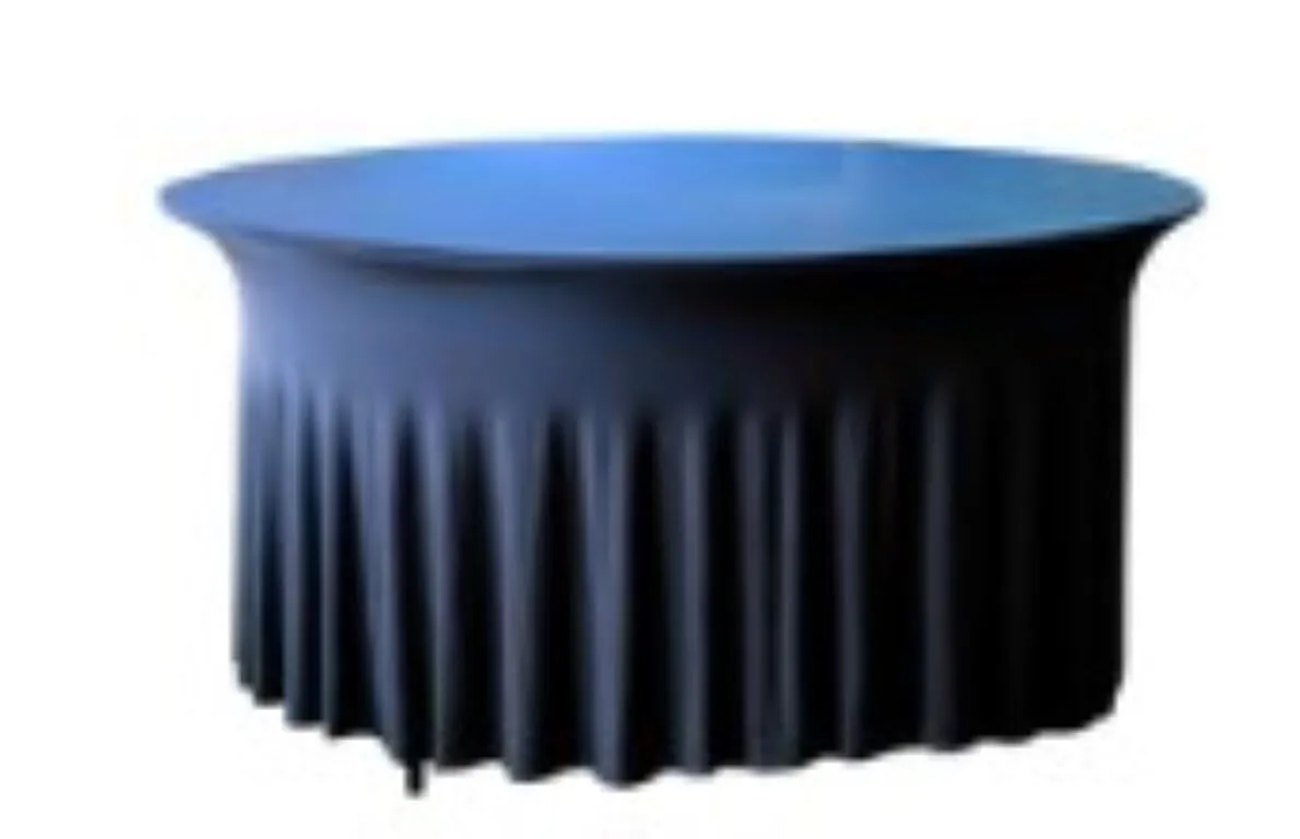 Gala hoes zwart met ronde klaptafel dia 183 cm