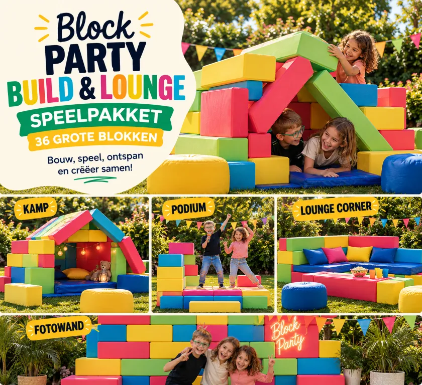 Block Party Build - Lounge Bouw jouw eigen speelwereld!