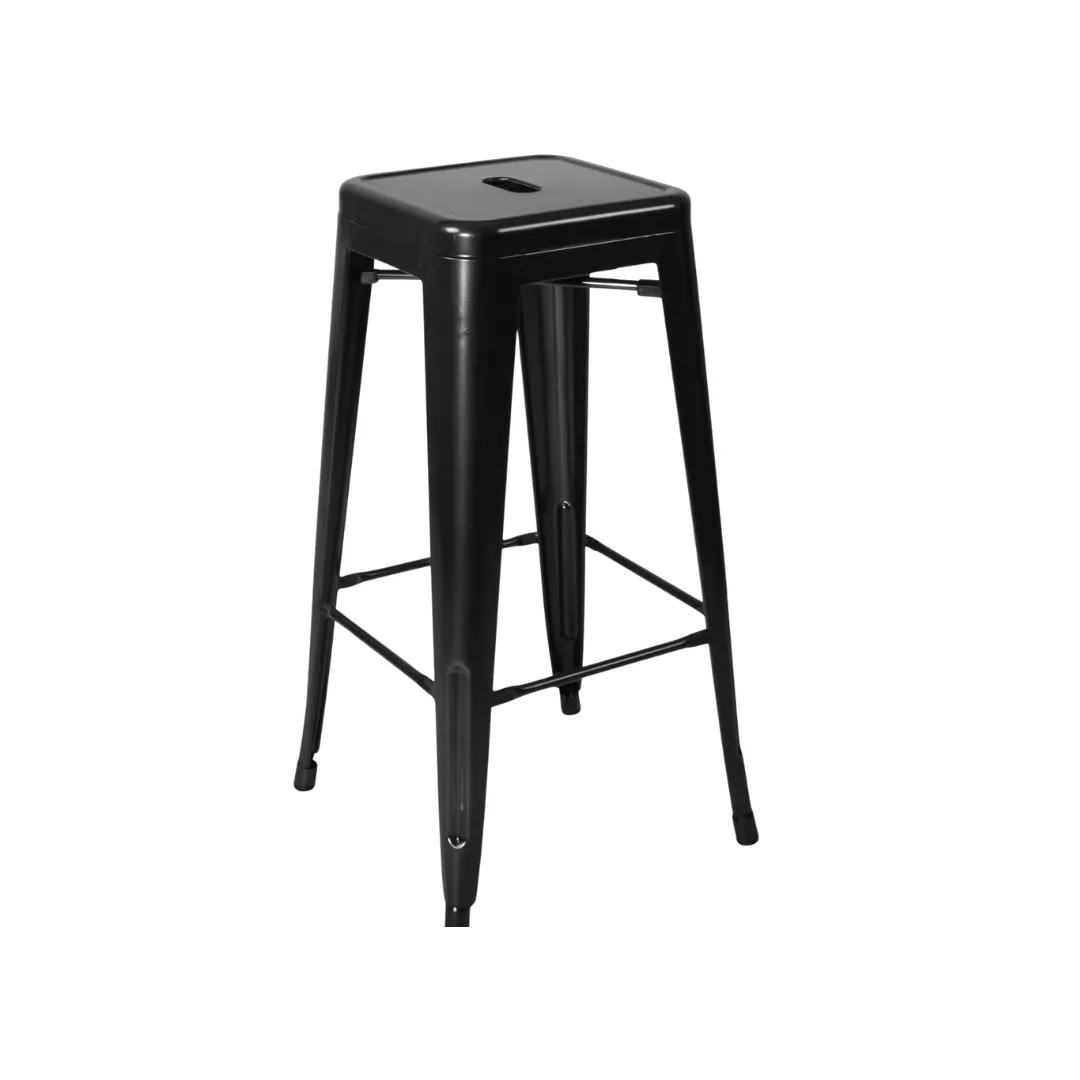 Barstoel Tolix metalen kruk zwart