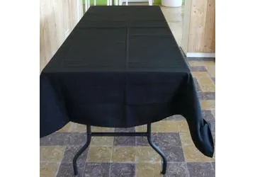 Tafelnap met klaptafel hout Afm 183x76cm - zwart