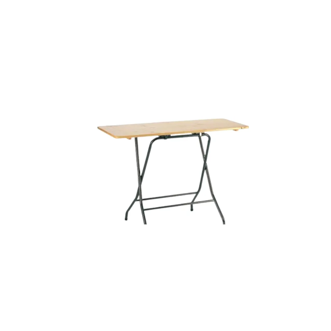 Hoge biertafel 160 l x 60 br x 110 h  houten blad 