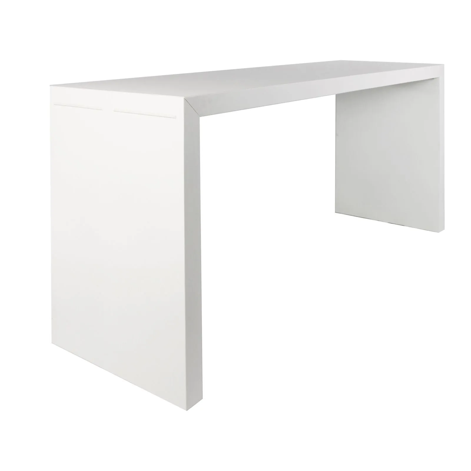 Statafel in wit aluminium 230x45x110