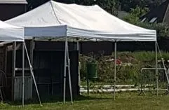 Vouwtent wit 3 x 6 m zonder zijwanden